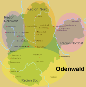 Odenwald Landkarte